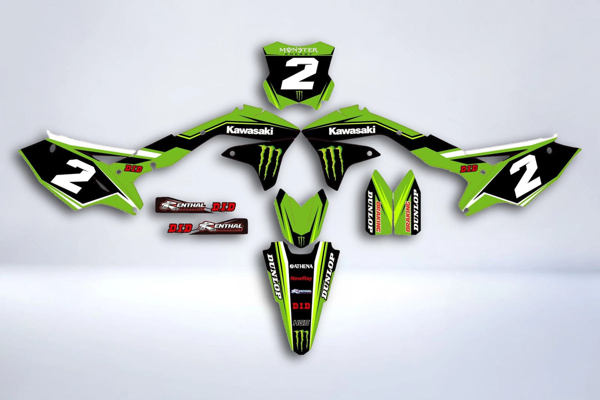 Dekorationskit KAWASAKI KXF 450 2016-2018 MONSTER