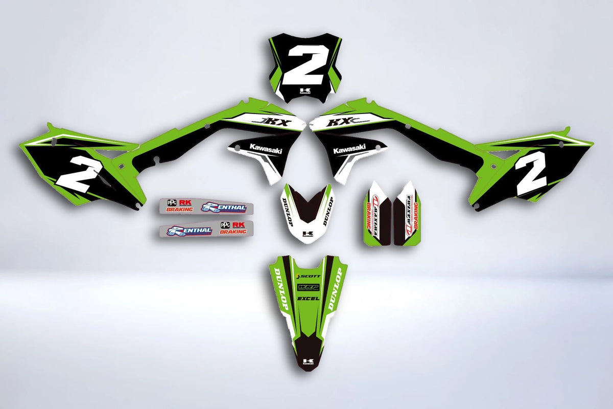 kit gráfico KAWASAKI KXF 450 2016-2018 ORIGEN #1