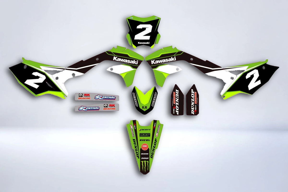 graphics kit KAWASAKI KXF 450 2016-2018 ORIGINE #2