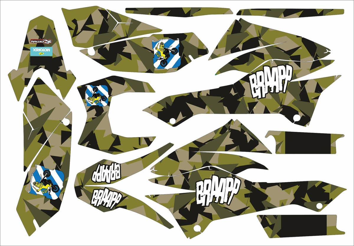 kit gráfico KTM 690 SMCR 2012-2018 - CAMUFLAGEM