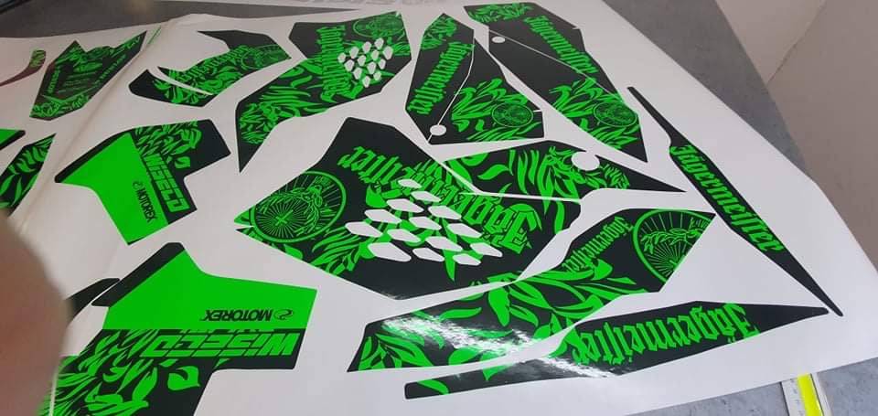 kit gráfico KTM EXC EXC-F SX SX-F 2007-2011 FLUO verde ya incluido