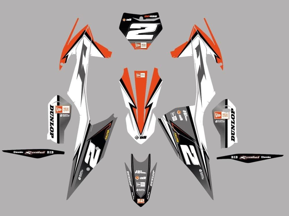 Kit déco KTM adaptable à tous les modèles - TRIO