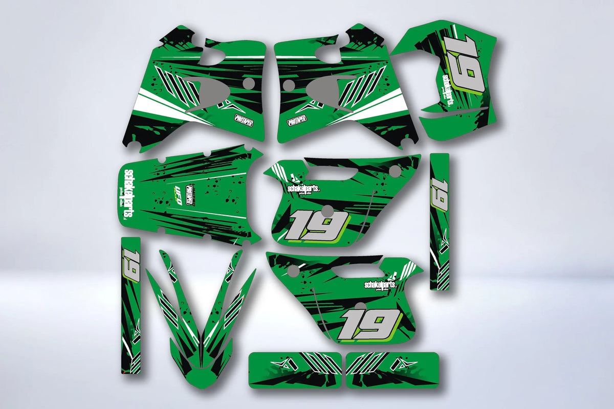 Kit de adhesivos PEUGEOT XP6 1997-2003 - GREEN #2