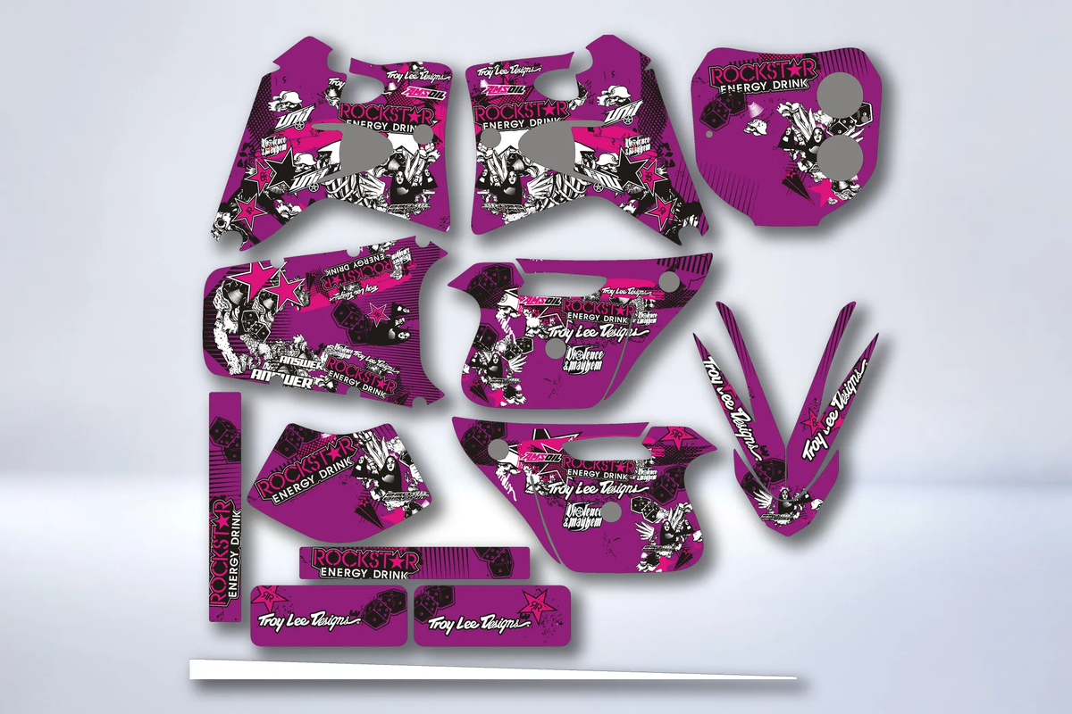 Kit de adhesivos PEUGEOT XP6 1997-2003 - PINK ROCKSTAR