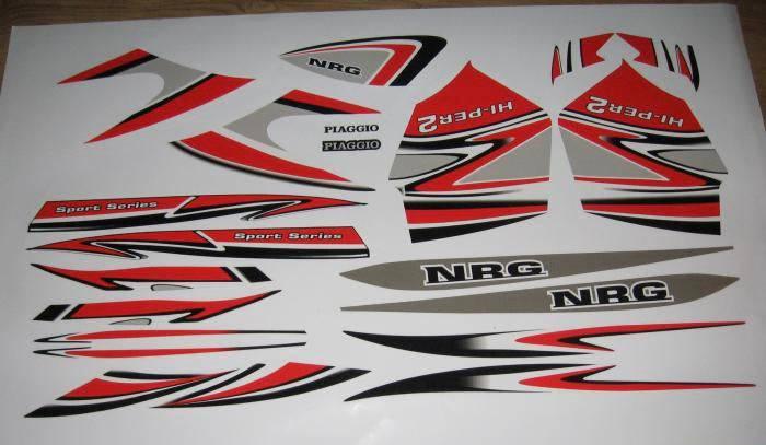 Dekor-Kit Piaggio NRG FACTORY ROT