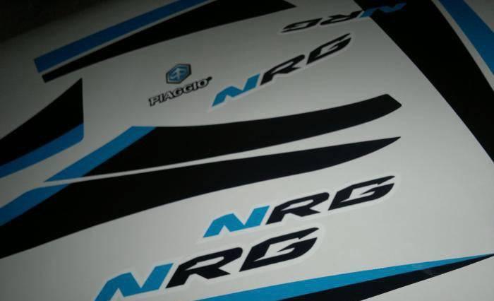 Dekor-Kit Piaggio NRG WHITE BLUE