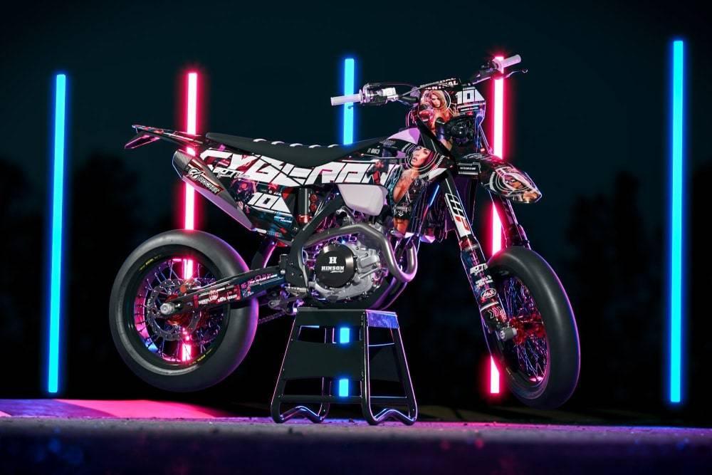 kit gráfico KTM adaptável a todos os modelos - CYBORG