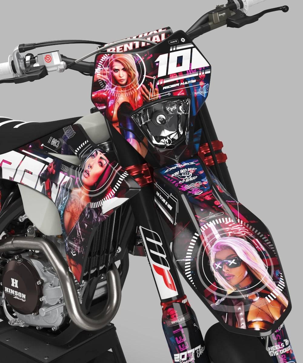 kit gráfico KTM adaptável a todos os modelos - CYBORG