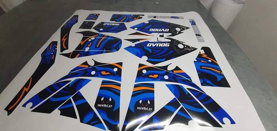 kit gráfico RIEJU SMX / MRX - AZUL LARANJA
