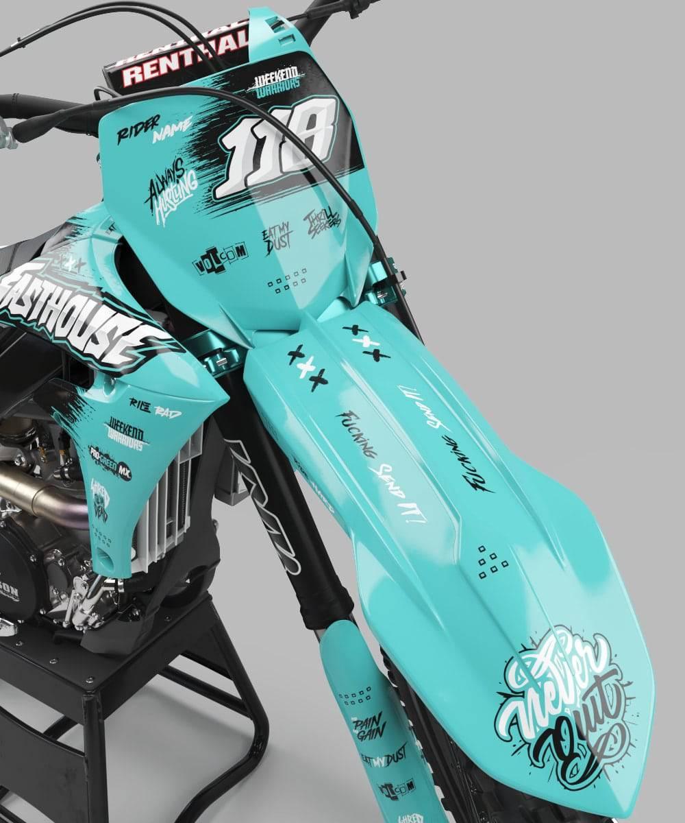 kit grafiche KTM adattabile a tutti i modelli - FASTHOUSE V2