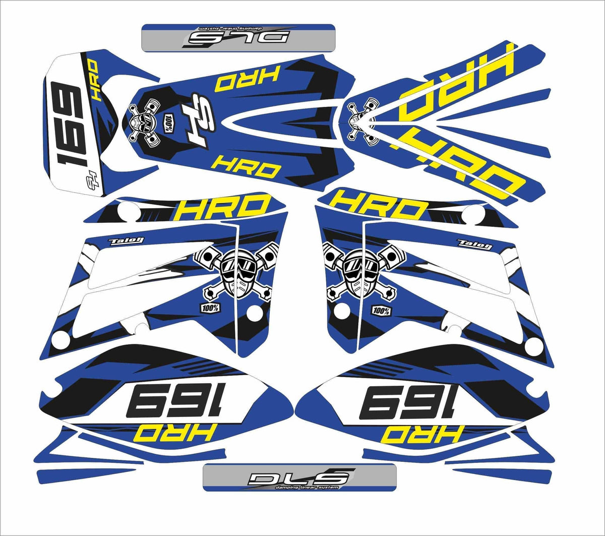 Kit Déco SHERCO HRD 50cc 2006-2012 - BLUE