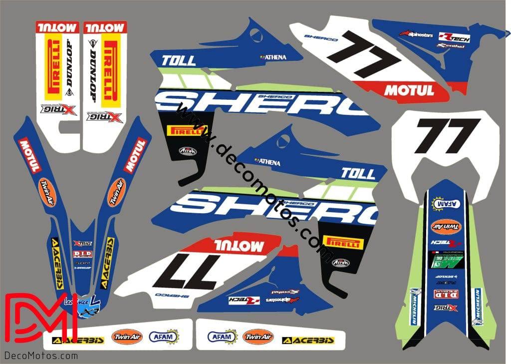 Kit Déco SHERCO SE-R SM-R 50cc Bleu