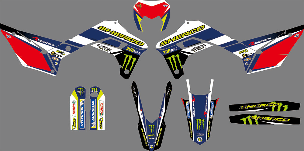 kit gráfico Sherco SE-R SM-R 50cc - MONSTER