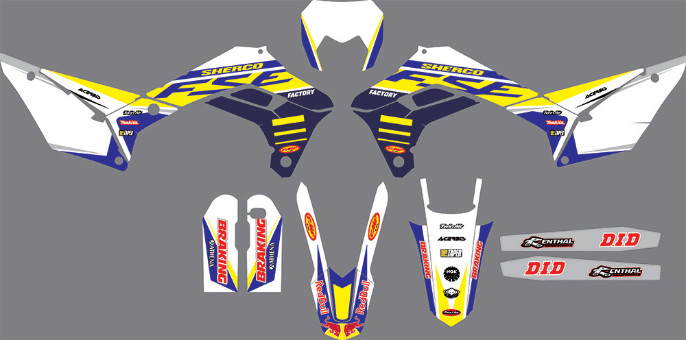 kit gráfico SHERCO SE SEF 2017-2024 ORIGINE #2