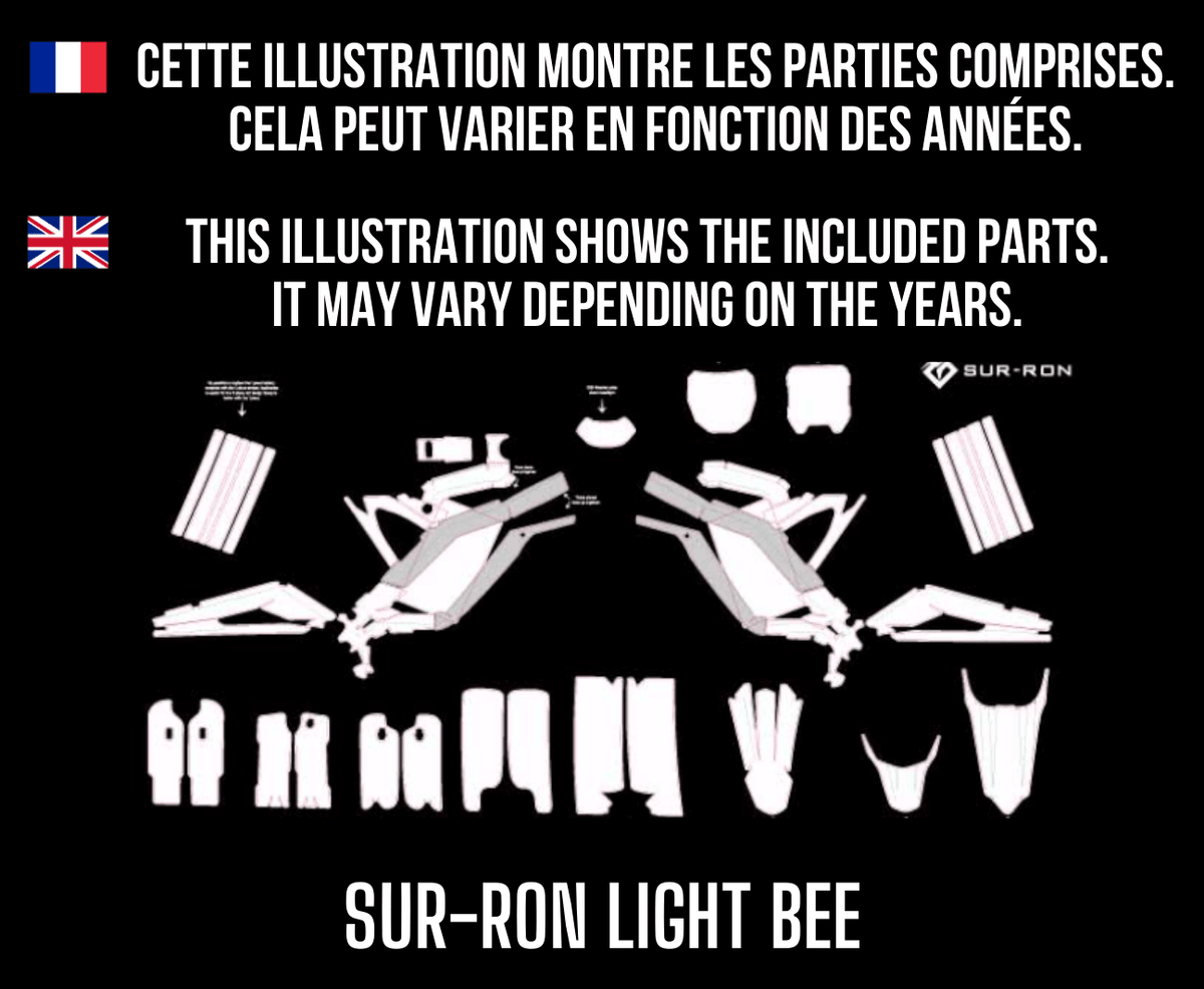 SUR-RON LIGHT BEE 100% custom Decal Kit