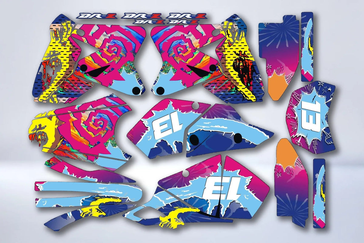 SUZUKI DRZ 400 PINK graphics kit