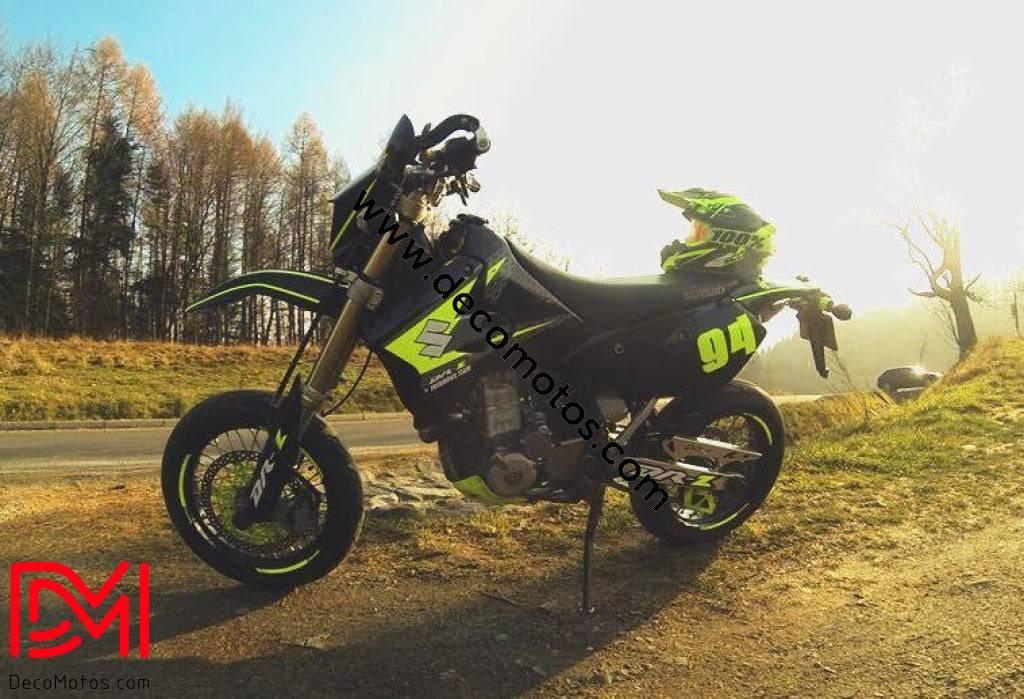 Graphics kit SUZUKI DRZ 400 - YELLOW (NON-NEON, neon optional)