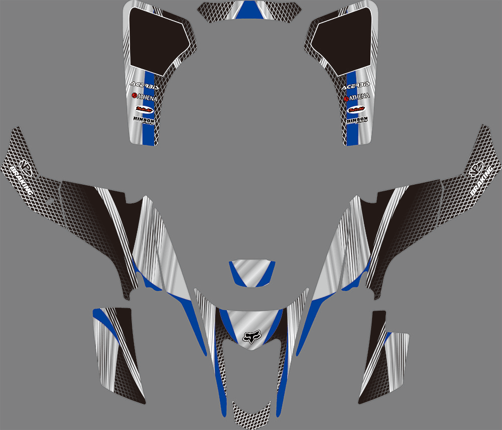 Kit Déco SUZUKI LTZ 400 2003-2008 GREY BLUE (modèle carburateur)