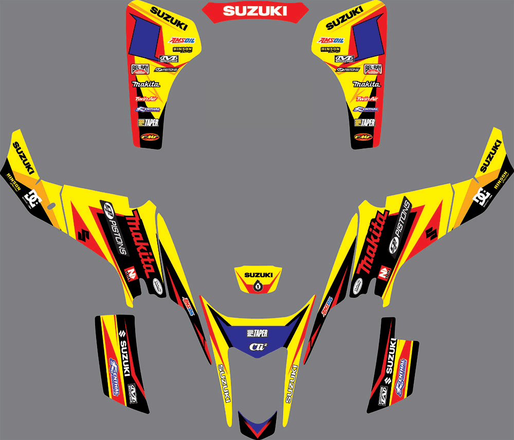 Kit Déco SUZUKI LTZ 400 2003-2008 MAKITA (modèle carburateur)