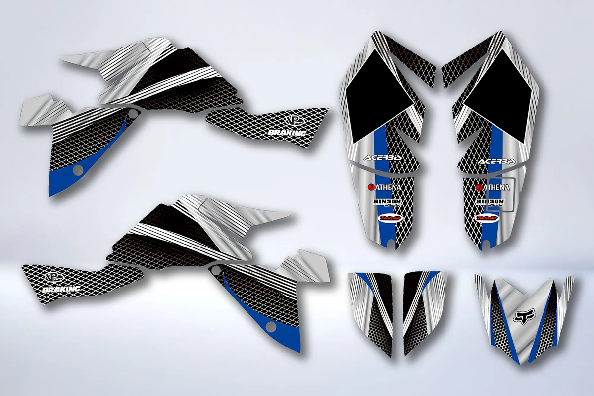 Dekor-Kit SUZUKI LTZ 400 2009-2015 GRAU BLAU (Einspritzmodell)