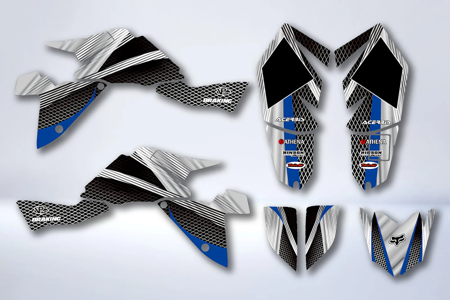 Kit Déco SUZUKI LTZ 400 2009-2015 - GREY BLUE (modèle injection)