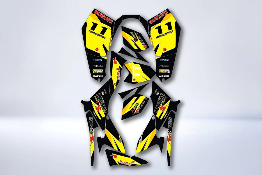 Kit Déco SUZUKI LTZ 400 2009-2015 - ORIGINE BLACK YELLOW (modèle injection)