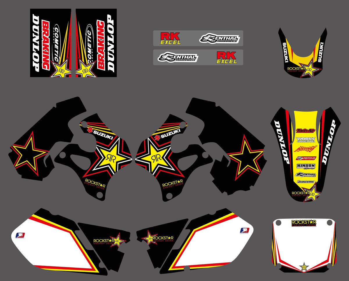 Suzuki RM 125-250 1996-1998 Decoration Kit - Rockstar #2