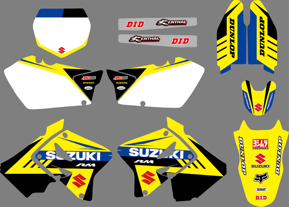 kit grafiche SUZUKI RM 125-250 2001-2012 - ORIGINE