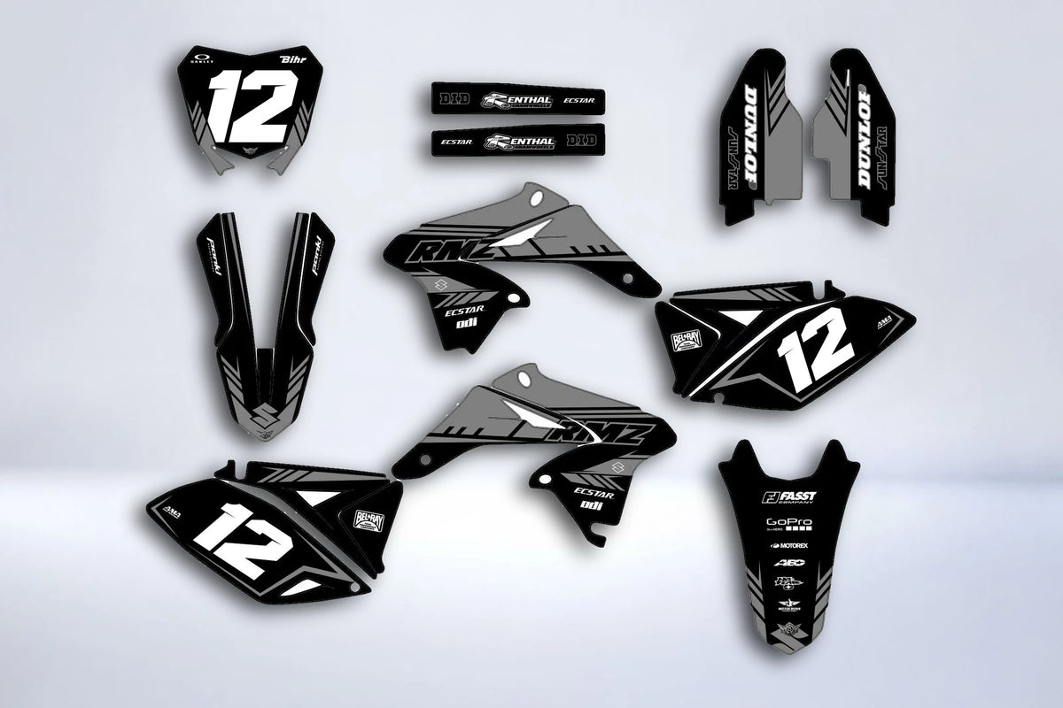 Kit de adhesivos SUZUKI RMZ 450 2008-2017 - ZYNTRIX