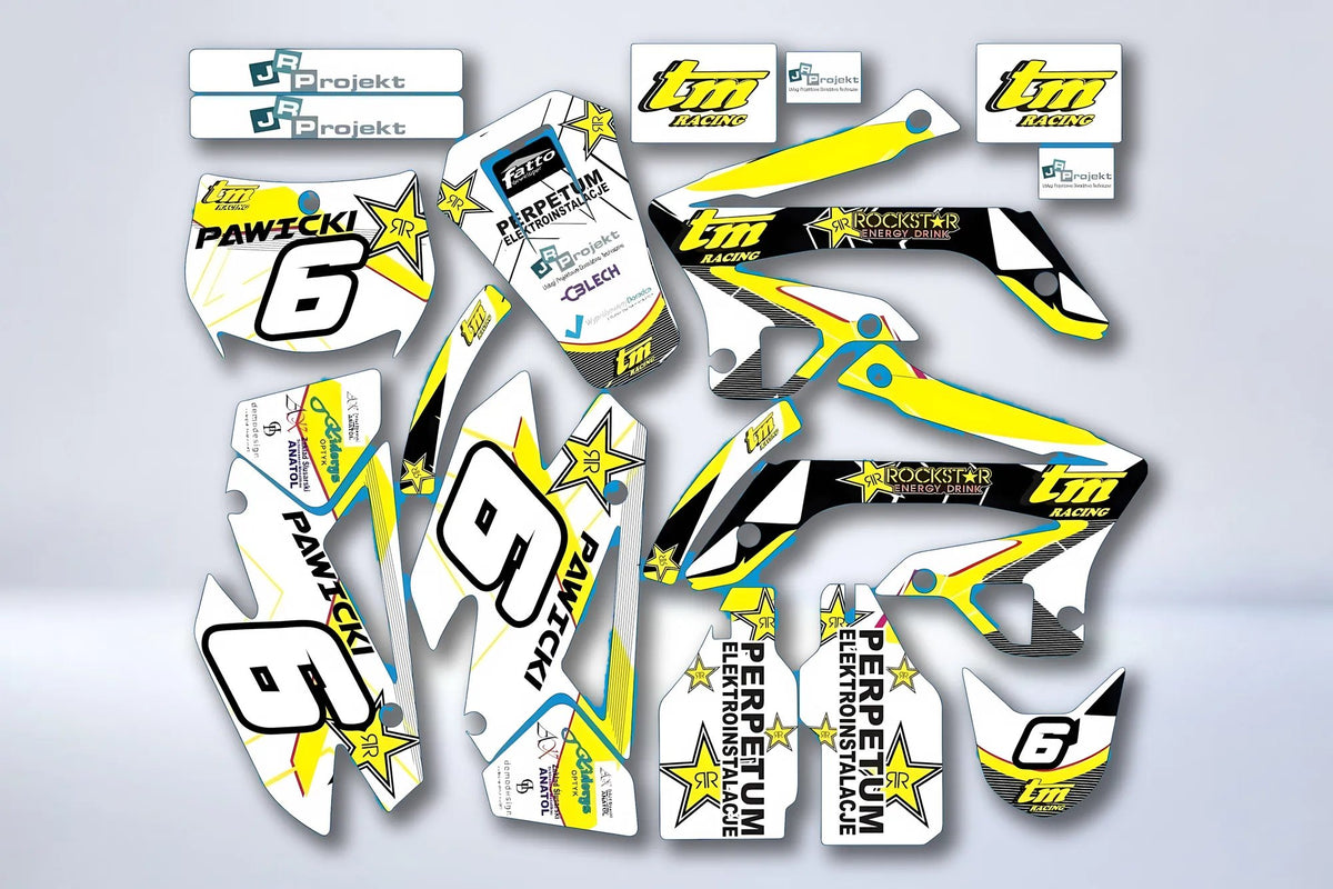 Graphics kit TM Racing EN 125-250-300-450 2008-2014 - YELLOW