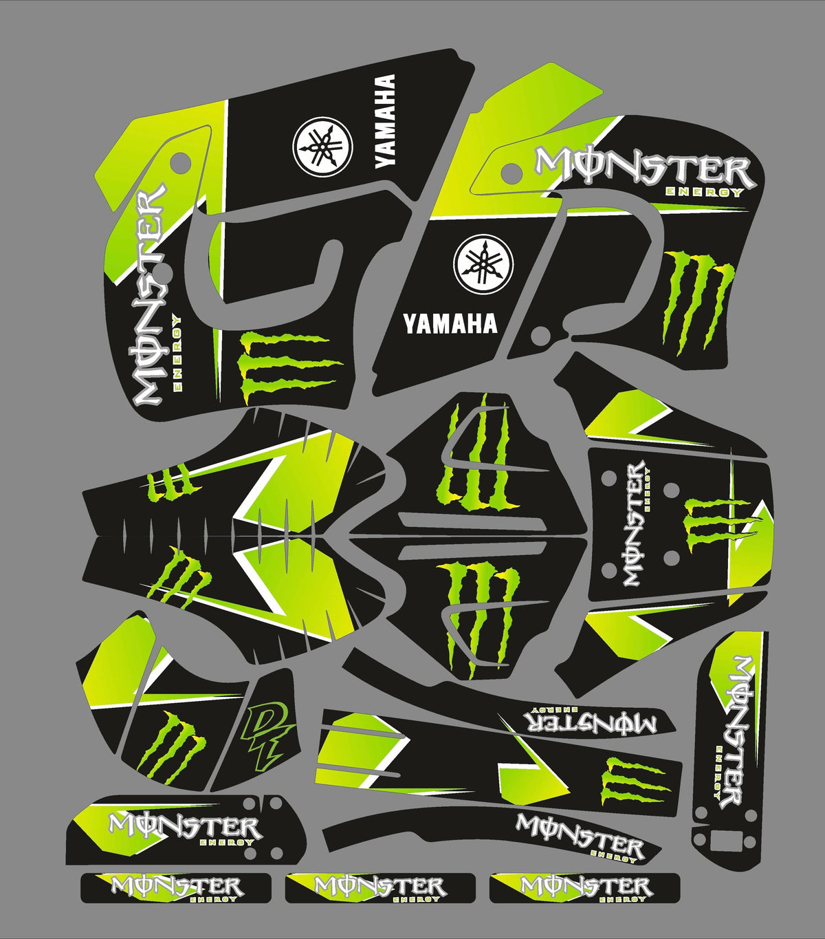 kit gráfico YAMAHA DT 50 ANTES 2002 - MONSTER