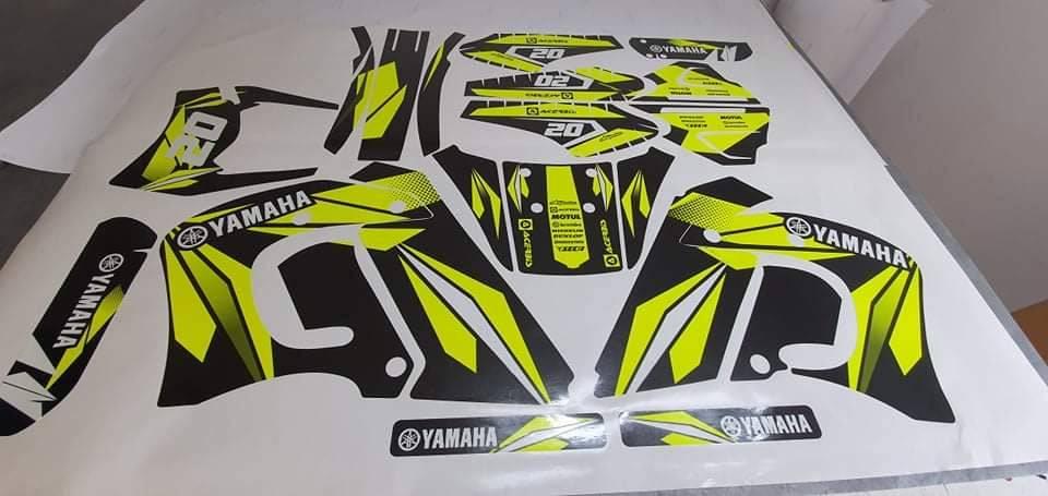 kit gráfico YAMAHA DT 50 ANTES 2002 - AMARILLO (FLUO OPCIONAL)