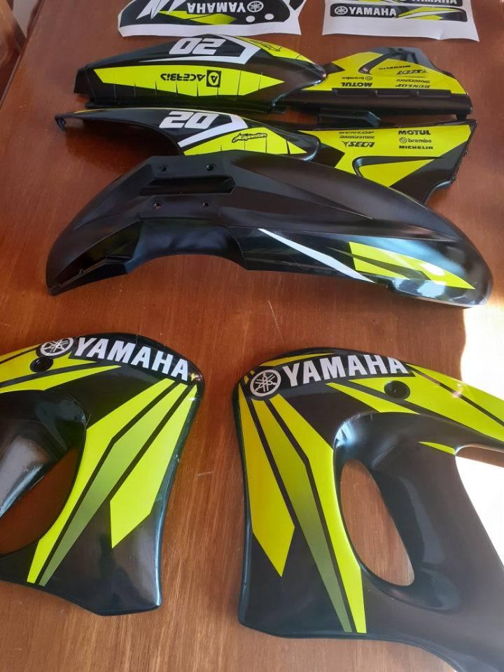kit gráfico YAMAHA DT 50 ANTES 2002 - AMARILLO (FLUO OPCIONAL)