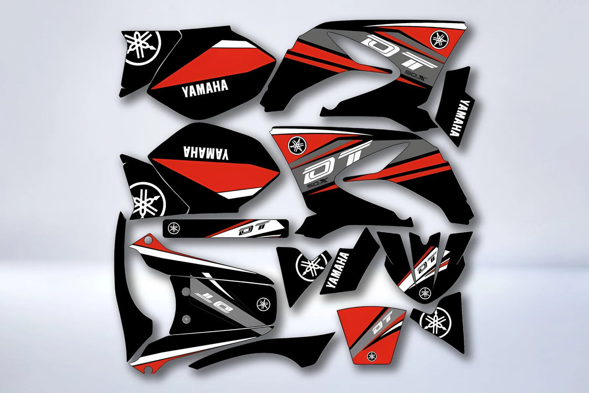 Graphics kit Yamaha DT 50 2003-2020 - RED B