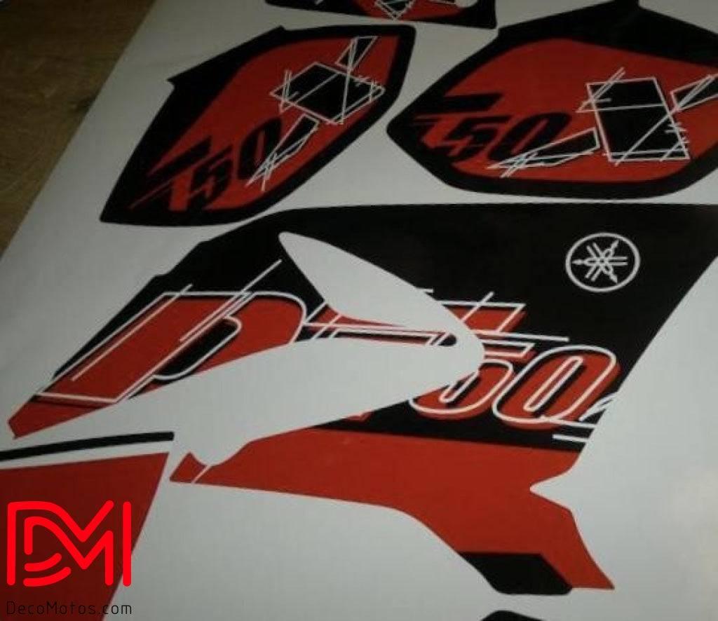 Kit de decoración Yamaha DT 50 2003-2020 - ROJO NEGRO B