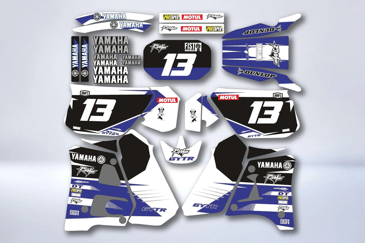 Yamaha DTR DTRE 125 1992-2003 graphics kit BLUE YZ