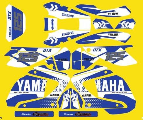 Kit Deco Yamaha DTR DTX 125 2004-2007 BLUE #99