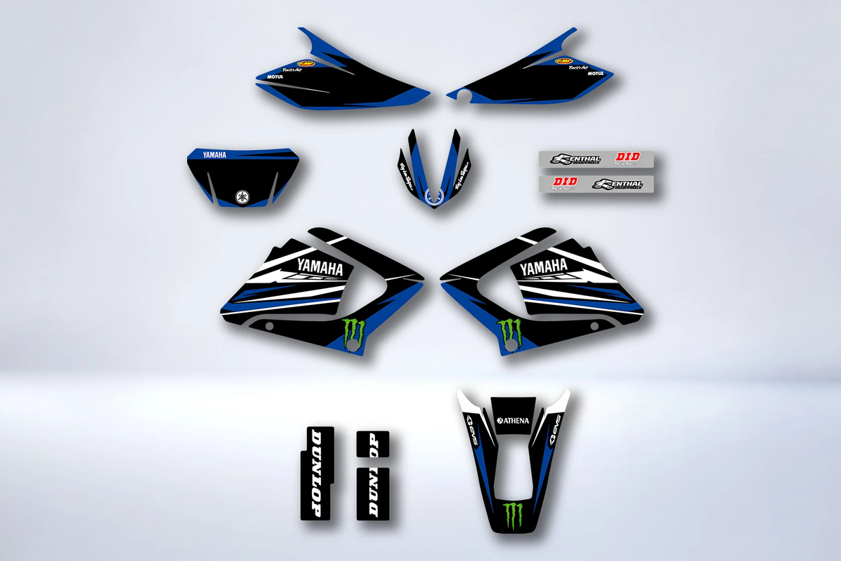 Kit Deco Yamaha DTR DTX 125 2004-2007 BLUE MONSTER