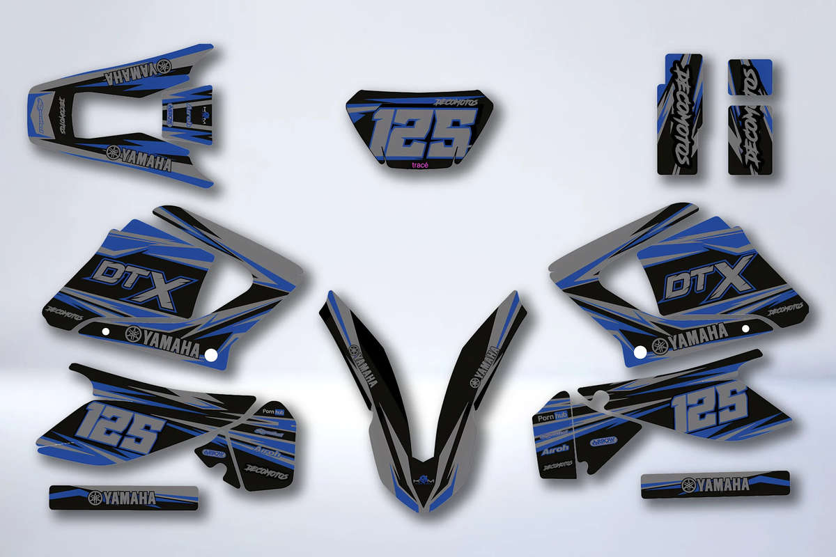 Kit grafiche Yamaha DTR / DTX 125 2004-2007 - BLU