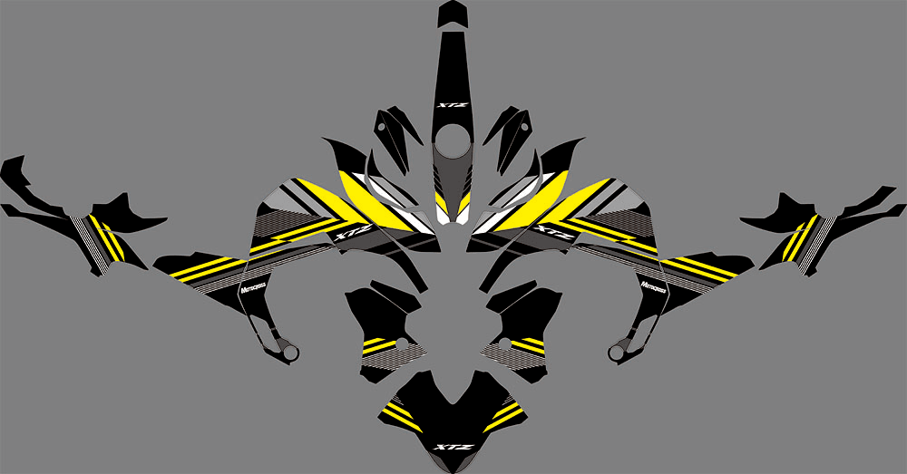 Kit Déco YAMAHA FZ 2.0 - YELLOW