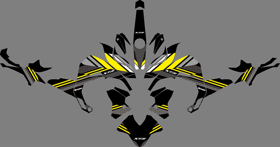 Dekor-Kit YAMAHA FZ 2.0 - GELB