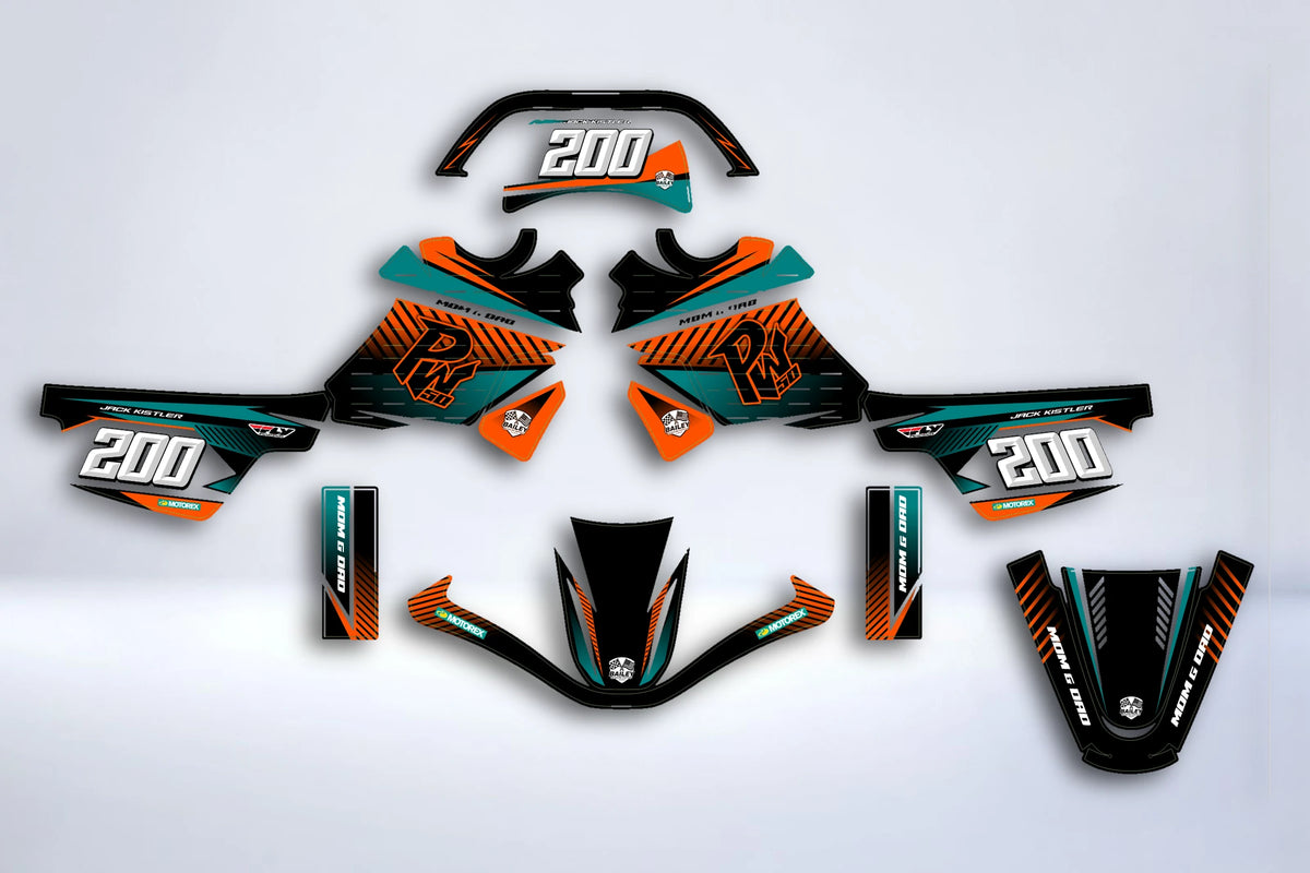 graphics kit YAMAHA PIWI PW 50 80 1990-2025 - KRONIX