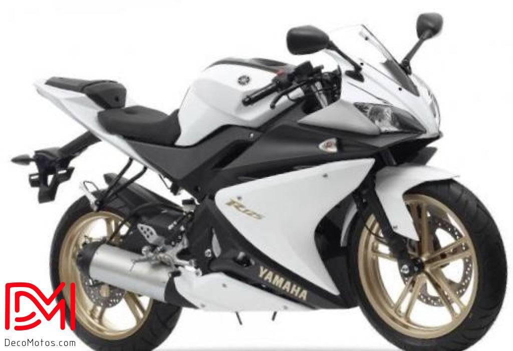 YAMAHA YZF R125 2008-2018 Deco Kit - WHITE 2