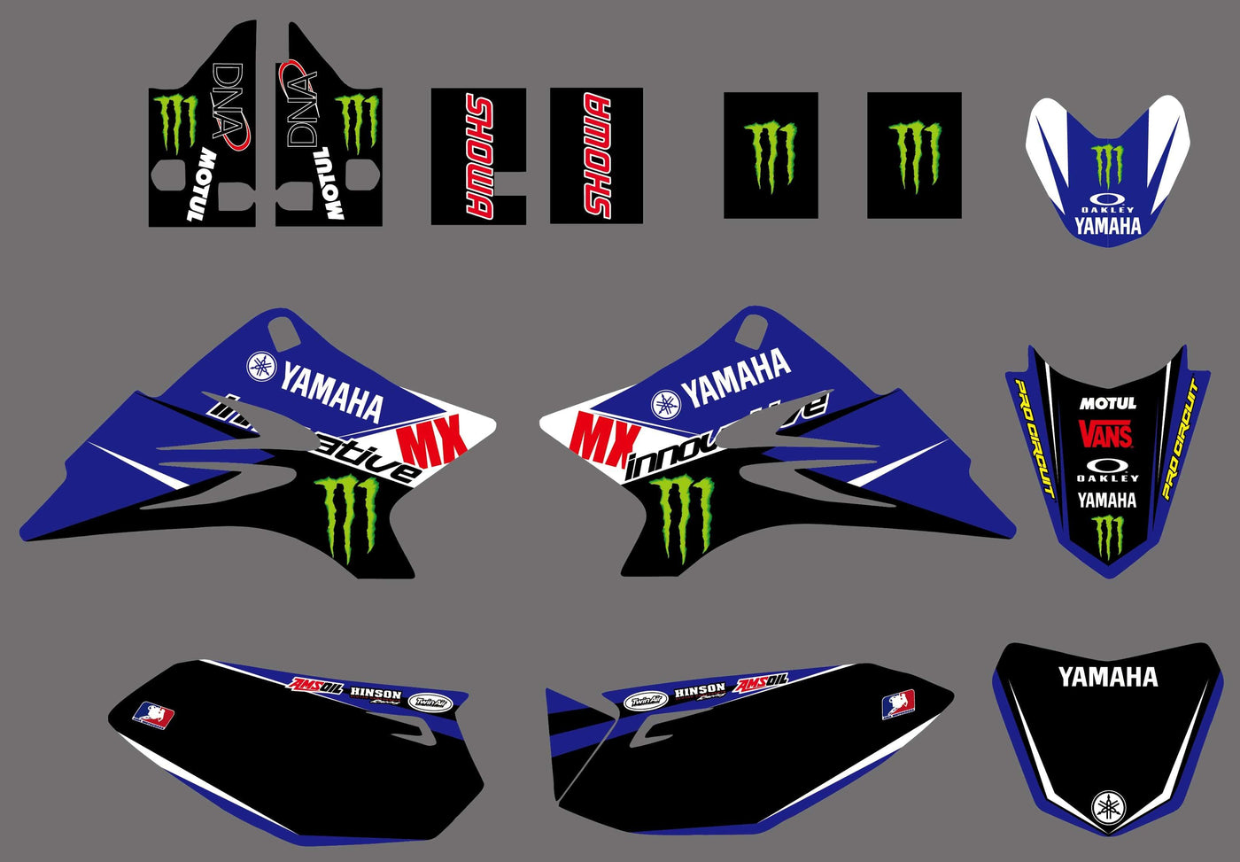 Kit Déco YAMAHA TTR 50 BLUE MONSTER