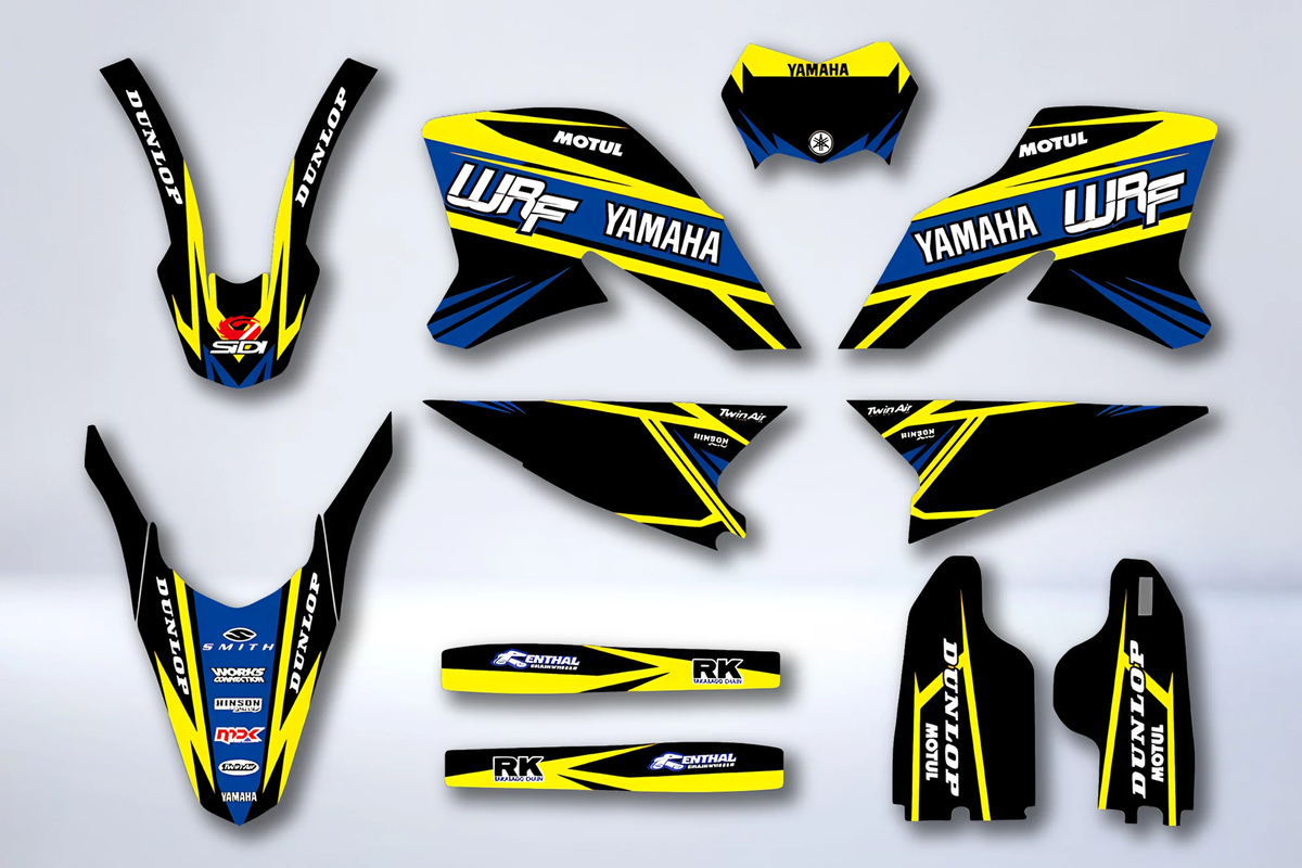 Yamaha WR250X/R 2008-2015 graphics kit - BLUE SPARK