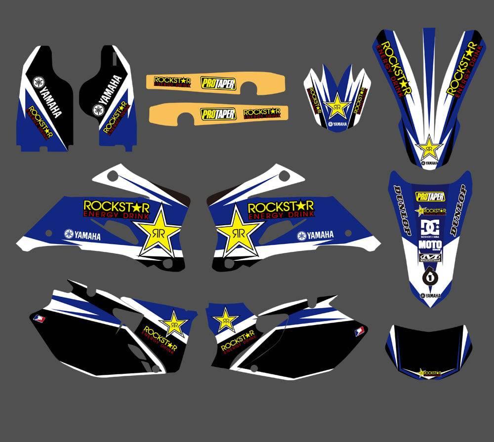 Kit Déco YAMAHA WRF 250-450 2007-2013 ROCKSTAR BLUE