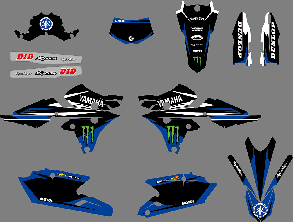 Kit Déco YAMAHA WRF 250-450 2015-2018 MONSTER