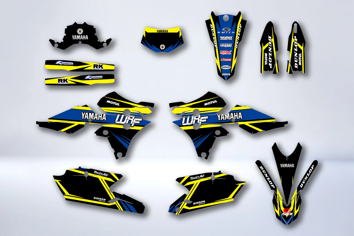 Kit Déco YAMAHA WRF 250-450 2015-2018 - YELLOW BLUE