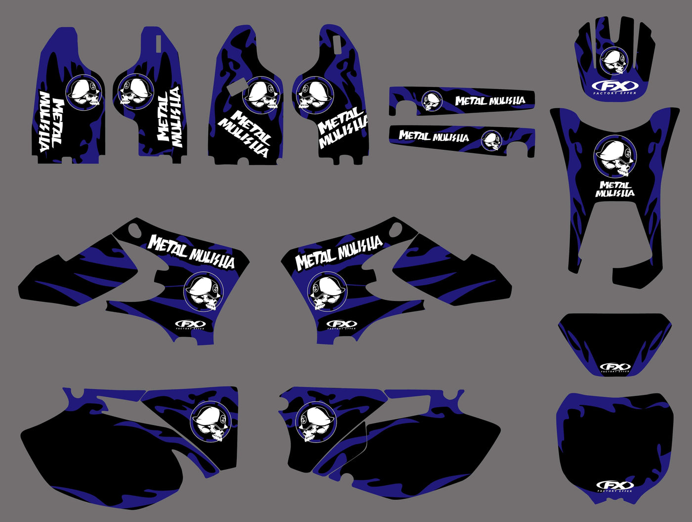 Kit Déco YAMAHA WRF WR 250-450 2003-2006 METAL MULISHA