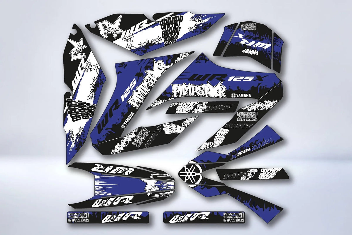 Kit Déco YAMAHA WRR WRX 125 - PIMPSTAR BLUE